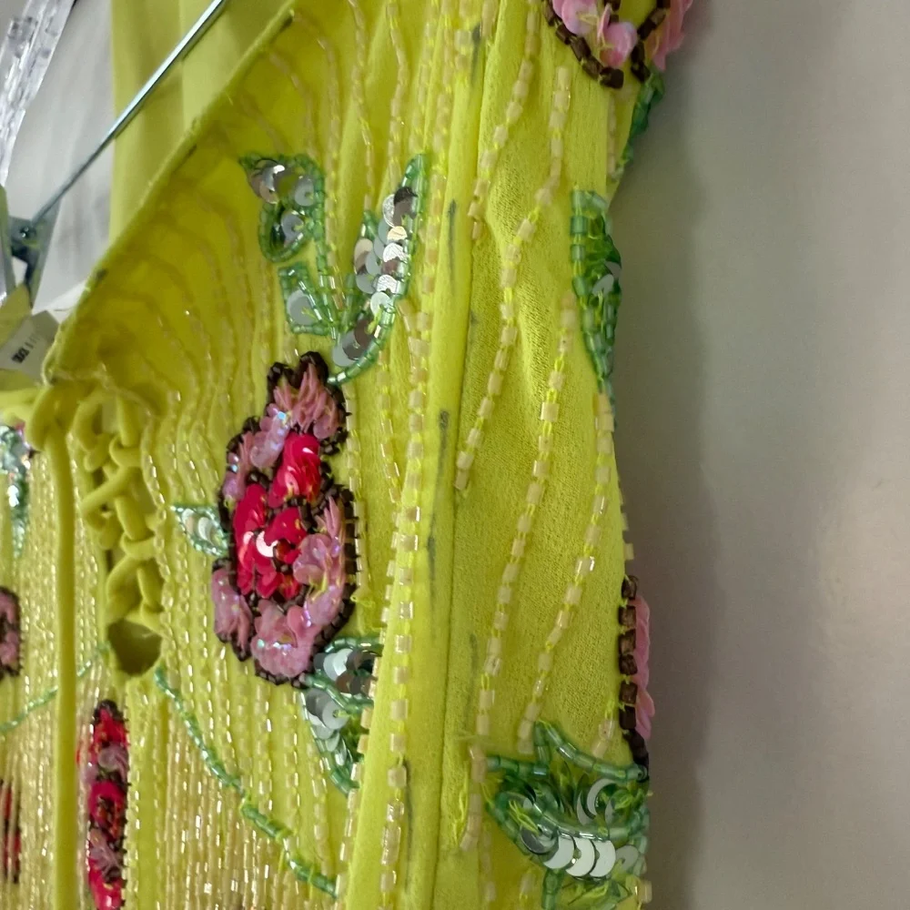 ASOS Design Floral Embellishment Halter Dress - Picture 3 of 5